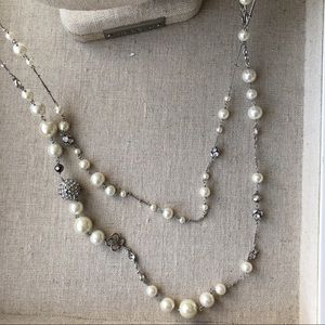 Stella & Dot Vintage Madeline pearl necklace